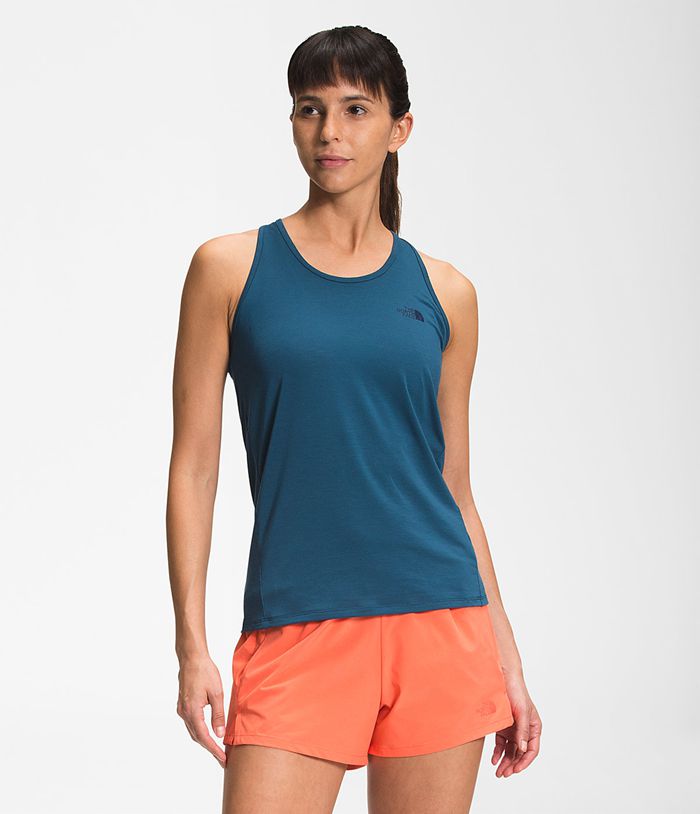 Tank Top The North Face Mujer Wander Azules - Peru 25961HWZE